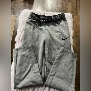 Mens Nike dri fit pants, Size small men, grey, great condition